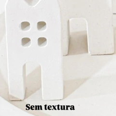 Kit Vila Natalinal em Gesso com Vela Aromática com 5 Peças