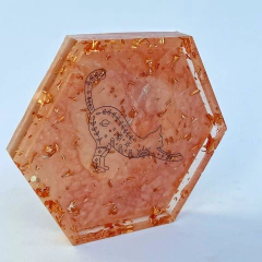 Porta objeto hexagonal gato místico - comprar online