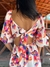 Vestido curto estampado Tropicalia