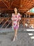 Vestido curto estampado Tropicalia - DIFLERA