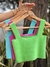 Cropped básico tricô decote reto Leth - loja online