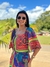 Vestido curto estampado Tropicalia
