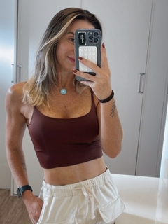 Top Carol - Marrom - loja online