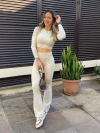 Cropped Manga Longa - Off White