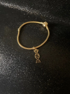 Pingente/Berloque DNA 2D dourado - comprar online