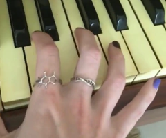 Anel molécula cafeína prateado - loja online