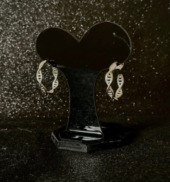 Brinco Argola DNA maxi prateado - comprar online