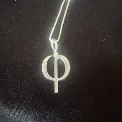 Pingente/Berloque Phi prateado (Matemática/Filosofia) - comprar online