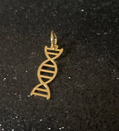 Pingente/Berloque DNA 2D dourado