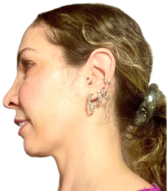 Brinco Argola DNA maxi prateado - Hela Jóias da Ciência