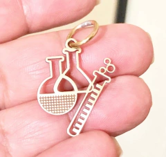 Pingente/Berloque Vidrarias dourado