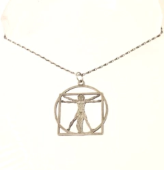 Pingente Homem Vitruviano na internet