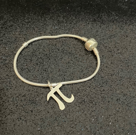 Pingente/Berloque Pi prateado