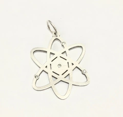 Pingente/Berloque Átomo prateado. - comprar online