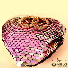 Par de anéis de DNA prata 925 banhados a ouro