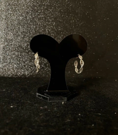 Brinco Argola DNA maxi prateado na internet