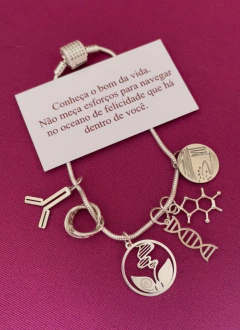 Pingente/Berloque Ciências Biológicas prateado - loja online