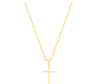 Colar Masculino Corrente Cartier Pingente Cruz Banhado Ouro 18k