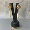 Brinco Concha Pérola Gota Banhado a Ouro - comprar online