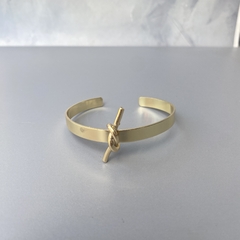 Bracelete Nó Metal trabalhado Banhado a Ouro - comprar online