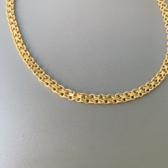Choker Laminada Trabalhada Banhada a Ouro na internet