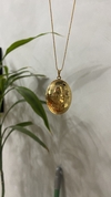 Colar Relicário Banhado a Ouro - comprar online