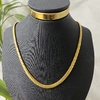 Choker Snake Média Banhada a Ouro - comprar online