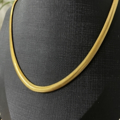Choker Snake Média Banhada a Ouro na internet