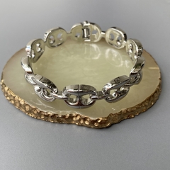 Bracelete Elos Lacre Inspiração Banhado a Prata - comprar online