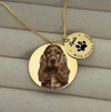 Colar Personalizado Fotogravação Pet Banhado a Ouro