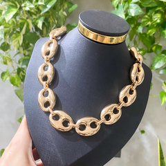 Choker Elos Inspiração Banhado a Ouro - comprar online