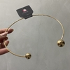 Choker Aro Esferas Aberta Banhado a Ouro - comprar online