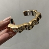 Bracelete Orgânico Aberto Banhado a Ouro - comprar online
