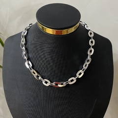 Choker Elos Catier Banhado a Prata - comprar online