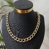 Choker Elo Groumet Trabalhado Banhado a Ouro - comprar online