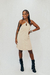 VESTIDO TRAPEZIO PARIZZE BEGE Ref.:005144 - loja online