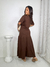 VESTIDO BOHO CHIC MANGA REF- 006052 MARROM - comprar online