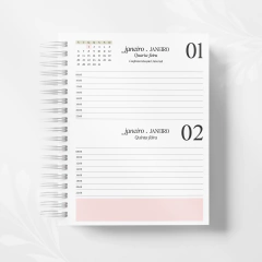Agenda abstrato laranja - Encantos da Nanna - Papelaria Criativa