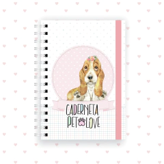 Caderneta pet dog basset - comprar online
