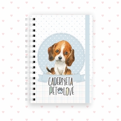 Caderneta pet dog beagle - loja online
