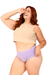 Kit de Calcinhas Plus Size de Algodão Cintura Alta Comum Lisa - loja online