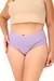 Imagem do Kit de Calcinhas Plus Size de Algodão Cintura Alta Comum Lisa