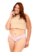 Kit de Calcinhas Plus Size de Algodão Comum Estampada - Flora - comprar online