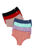 Kit de Calcinhas Plus Size de Algodão Cintura Alta Comum Lisa - comprar online