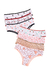 Kit de 3 Calcinhas Plus Size de Algodão Comum Lisa - 2 Lisas e 1 Estampada na internet