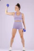 Kettlebell roxo emborrachado (queirobel), kettlebell 10kg e 8kg