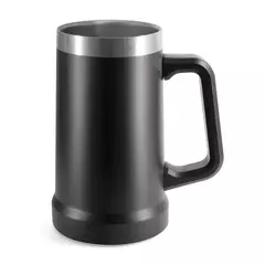 Caneca Térmica Inox Chopp Cerveja Preta 709ml - comprar online