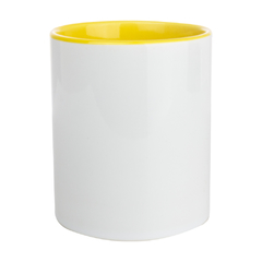 Caneca Live com Alça e Interior Amarelo - comprar online