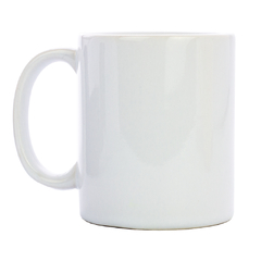 Caneca Branca de Cerâmica LIVE na internet