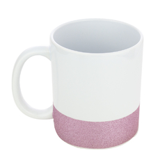 Caneca Base Glitter Live Rosa